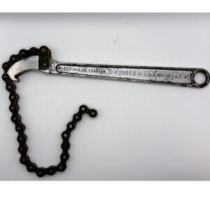 Craftsman 12 Inch Chain Wrench 55713 Forged USA Patent 2944452 4 Inch Capacity